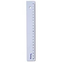 Lyreco Budget ruler plastic, 20cm, per piece