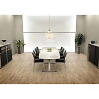 JIVE CONFERENCE TABLE 110X200CM WH/ALU