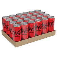 COKE ZERO CARBONATED DRINK 325 MILLILITRES PACK OF 24