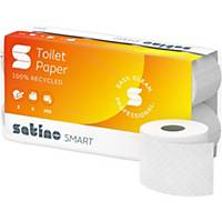 Toilettenpapier Wepa Satino Smart 060610, 2-lagig, Packung à 8 x 8 Rollen