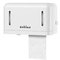 Distributeur papier toilette 2 rouleaux Wepa Satino Professional 331080, blanc