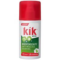 Spray anti-moustique KIK Nature, 100 ml, efficacité jusqu de 6 heures
