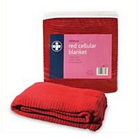 Cellular Blanket Red