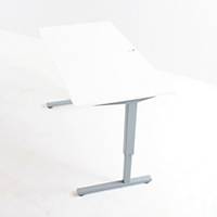Hæve-sænke-bord ConSet, 2-leddet ben, HxBxL 73 x 80 x 160, hvid