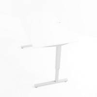 Hæve-sænke-bord ConSet, 2-leddet ben, HxBxL 73 x 80 x 180, hvid