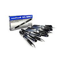 uni-ball UM-153S, Gel Impact Rollerball Pen, Blue Ink. Box Of 12