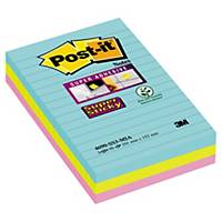 Post-it® Super Sticky viestilappu Cosmic 101 x 152mm, 1 kpl=3 nidettä