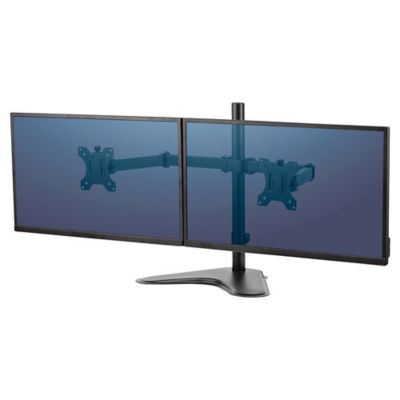 Dual horizontale Monitor Arme  Fellowes Professional Series™, Aluminium, schwarz
