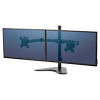 Dual horizontale Monitor Arme  Fellowes Professional Series™, Aluminium, schwarz