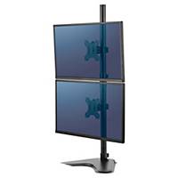 Brazo sobre pie para monitor dual vertical Fellowes Platinum Series