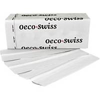 Serviette pliée Oeco Swiss Comfort, pilage en Z, 2 plis, pack de 20 x 154 pièces