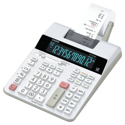 Casio FR-2650RC Printing Calculator, 12-digit display, white