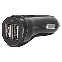 Chargeur de voiture Trust - 2 ports USB - noir