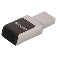Clé USB sécurisée Verbatim avec accès par empreintes digitales, 64 Go