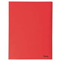 Lyreco 3 pólyás mappa, A4, piros, 50 darab/csomag