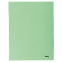 Lyreco 3-flap folders A4 cardboard 280g green - pack of 50