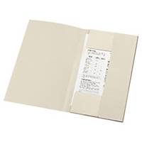 Lyreco 3-flap folders A4 cardboard 280g grey - pack of 50