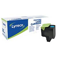 Lyreco compatibele Lexmark 70C2HC0 toner cartridge, cyaan, hoge capaciteit