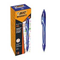 Bolígrafo retráctil de gel Bic Gelocity Quick Dry - 0,7 mm - azul