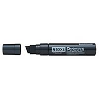 Pentel N50XL Permanent Marker Chisel Tip XL Black - Box of 6