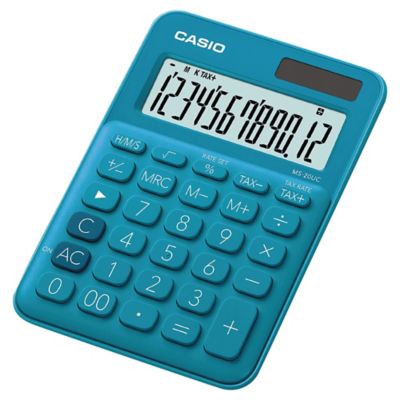 CASIO MS-20UC DESK CALC 12DIG BLU