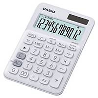 Desk Calculator 12-Digit Big-Display In White With Function Command Signs