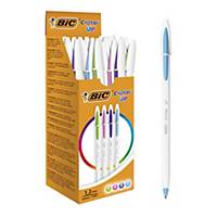 BIC Cristal Up Ballpoint Pens Med Point (1.2 mm)  Ast. Fashion Colours, Box 20