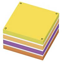 Bloc cube repositionnable Oxford Spot Notes 75 x 75 mm - assortis - 450 feuilles