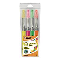 Bic Highlighter Flex Assorted Colours - Pack of 4