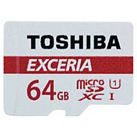 Carte mémoire Toshiba micro SDXC, classe de vitesse d écriture 10, 64 Go