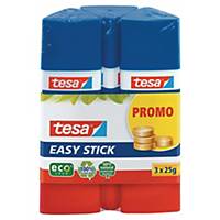 Bâton de colle Tesa Easy Stick, 25 g, emballage de 3 pièces