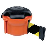 SKIPPER XS Absperrungssystem-Modul orange mit Gurtband schwarz/gelb 9 m