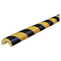 Knuffi impact protection profile for corners Type A PU - 1M black/yellow