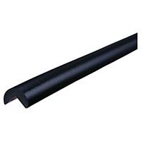 Protector angular tipo A Knuffi - 1 m x 40 mm x 25 mm - negro