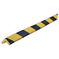 Knuffi® edge protection, type E, 1 m, yellow/black