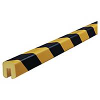 Protection d arrêtes Knuffi type G - 500 x 2,6 x 1,9 cm - noir/jaune