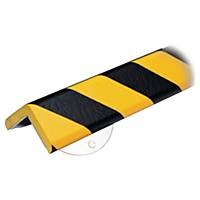 Knuffi Heavy duty impact corner protection profile Type H+ 1M - Black/yellow