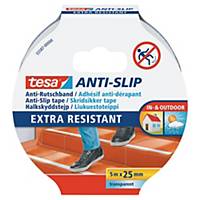 tesa® 55587 Anti-Rutschband, 25 mm x 5 m, transparent