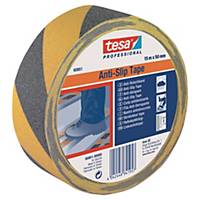 tesa® Anti-Rutschband, 50 mm x 15 m, schwarz/gelb