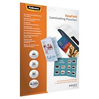 Fellowes Laminating Pouch A4 Easyfold Pack Of 25
