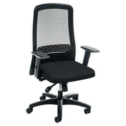 Verdorie Overgang combineren Prosedia Eccon 7172 bureaustoel met synchroon mechanisme, stof/mesh, zwart
