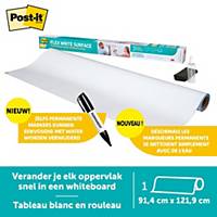 Post-it® Flex Write Surface, tableau blanc marqueurs permanents, 0,914x1,219 m