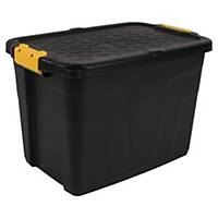 Heavy Duty Kunststoffbox, 60 Liter, 40 x 40 x 60 cm, schwarz