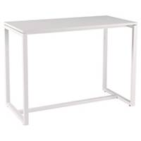 Table haute Easydesk - 4 personnes - L 114 cm - blanche