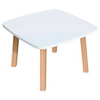 TABLE BASSE CARREE LISBO 60x60 CM - COLORIS BLANC