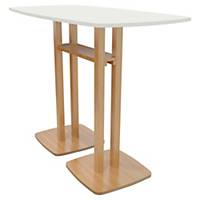 Table haute Paperflow Lisbo - 6 personnes - L 150 cm - blanche