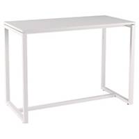 Table haute Easydesk - 6 personnes - L 150 cm - blanche