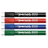 Whiteboardmarker Penol 800, 1,5 mm, rund, pakke a 4 farver