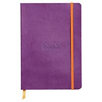 Notebook Rhodia, soft cover A5, 80 sheets, 90 g/m2,  purple