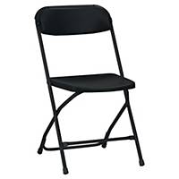 Folding chair Medina, collapsible, black
